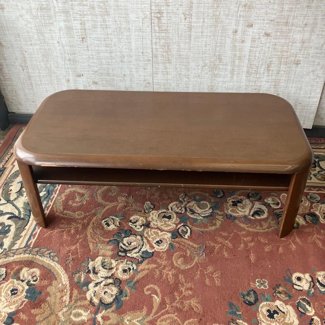 冨士ファニチア 天然木 センターテーブル ローテーブル 座卓 4人 ビンテージ