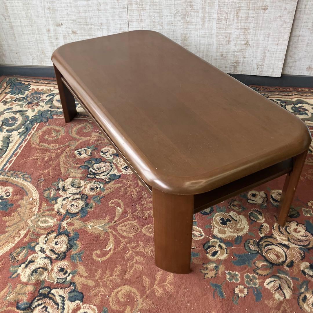 冨士ファニチア 天然木 センターテーブル ローテーブル 座卓 4人 ビンテージ