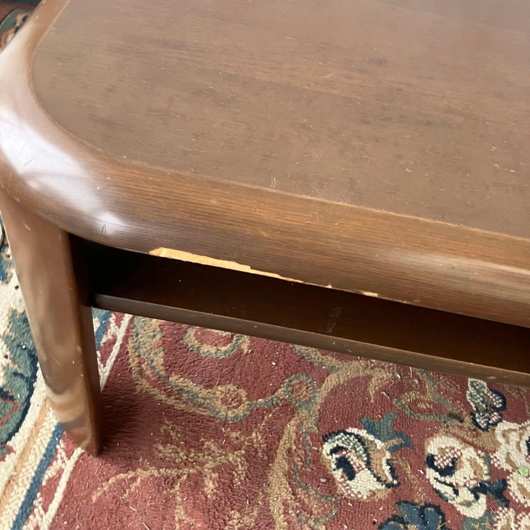 冨士ファニチア 天然木 センターテーブル ローテーブル 座卓 4人 ビンテージ