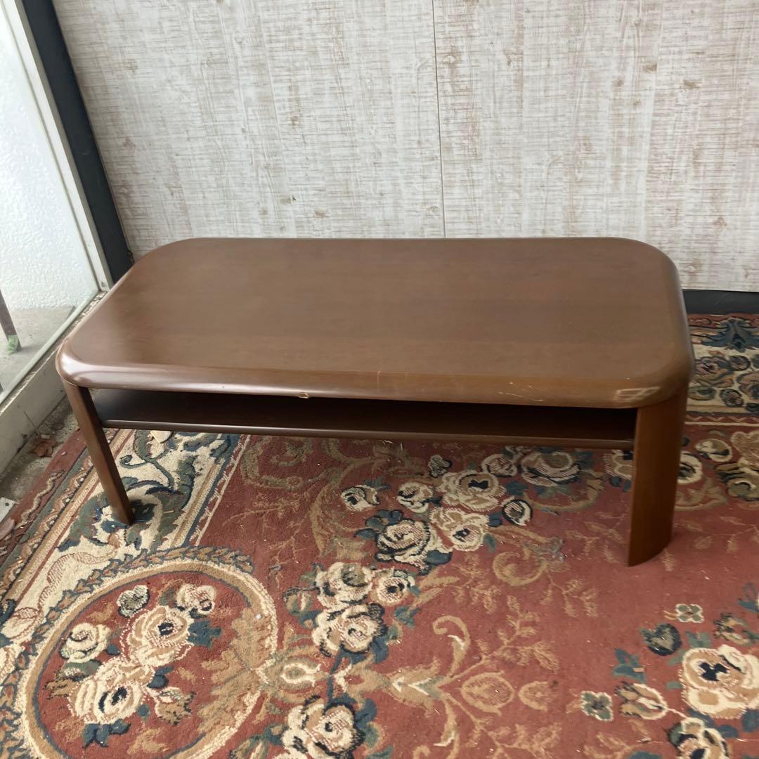 冨士ファニチア 天然木 センターテーブル ローテーブル 座卓 4人 ビンテージ