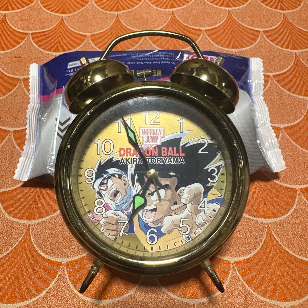 週刊少年ジャンプ　ドラゴンボール　時計　ゴールド　目覚まし時計　鳥山明　懸賞品