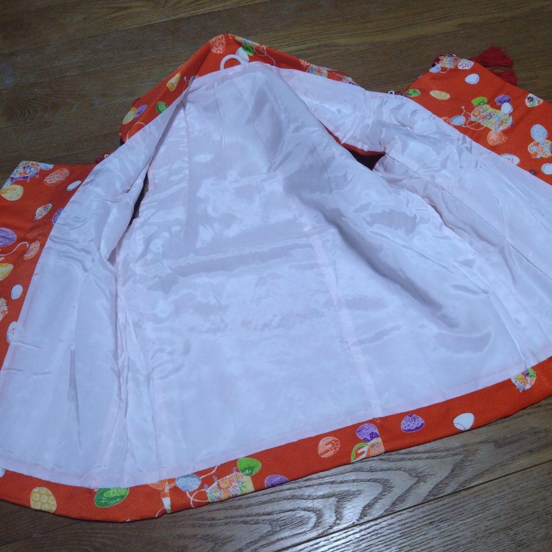 レトロ可愛い★三歳★貝道具柄★被布＆着物