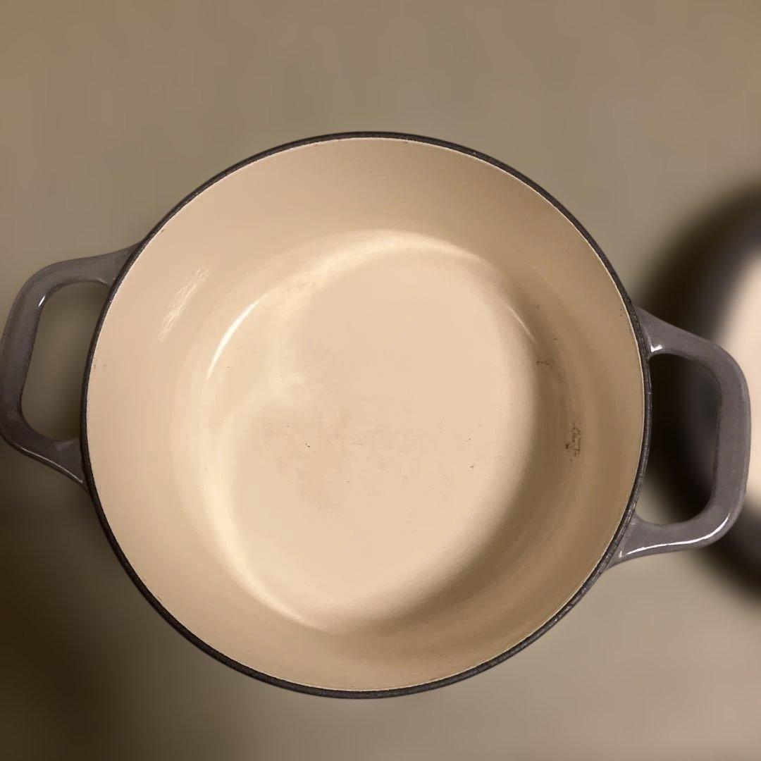 CHASSEUR 両手鍋 グレー 取扱説明書付き