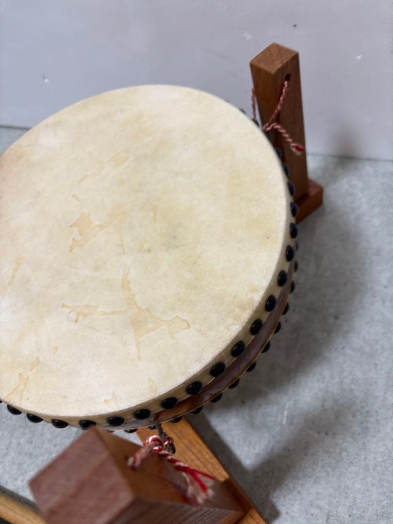 和太鼓　平胴太鼓　台座　バチ付き