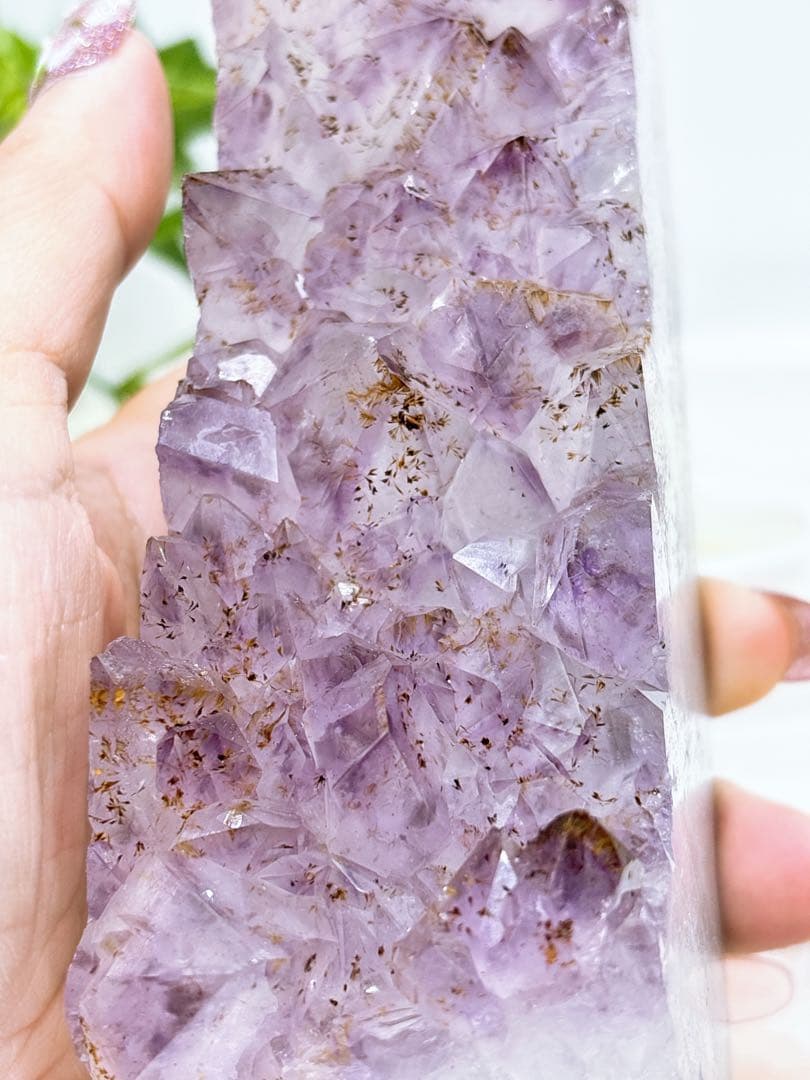 【天然石】カコクセナイト共生アメジスト クラスター◆ポイント◆タワー