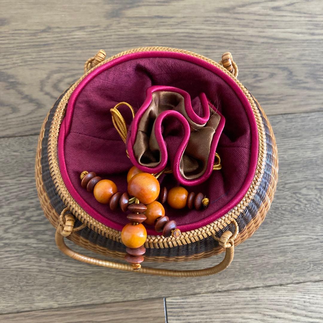 かごバッグ　和装　工芸品