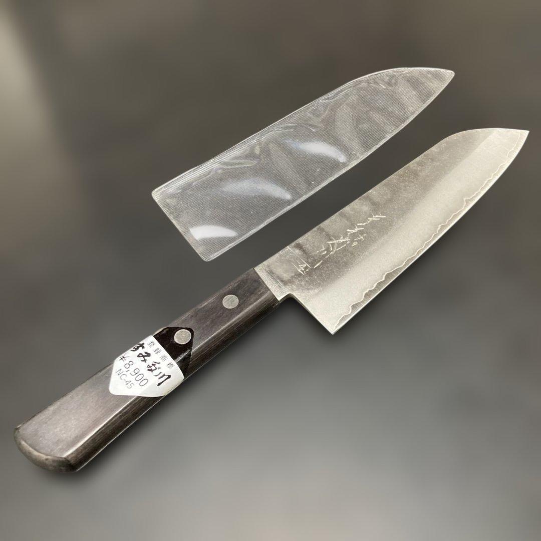 三徳包丁 切れ味抜群　木製ハンドル　新品未使用　ビンテージ　自宅長期保管　美品