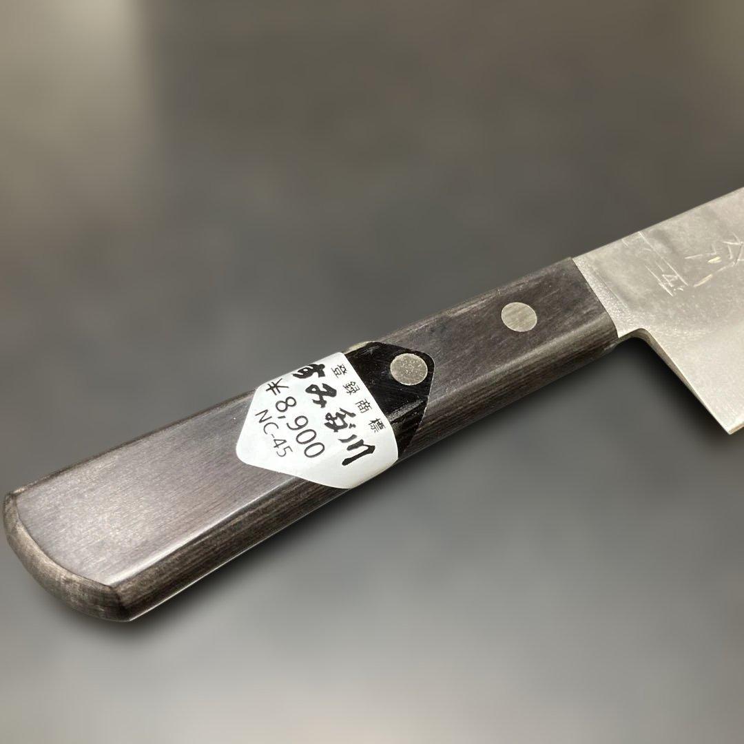 三徳包丁 切れ味抜群　木製ハンドル　新品未使用　ビンテージ　自宅長期保管　美品