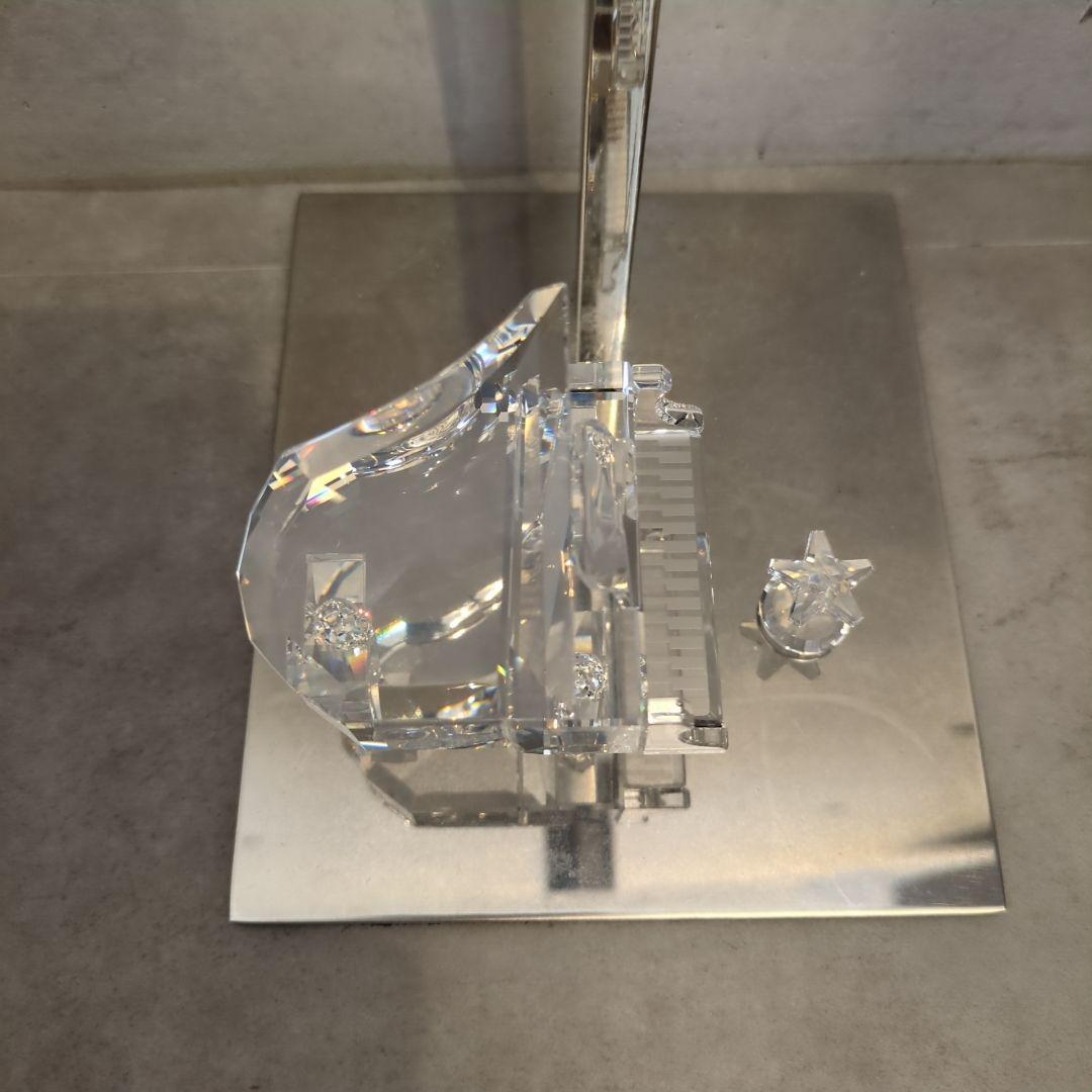 美品 SWAROVSKI スワロフスキー クリスタル 置物 グランドピアノ 箱付