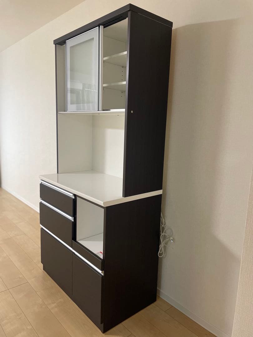 【ニトリ】未使用　カップボード　食器棚　キッチンボード　90