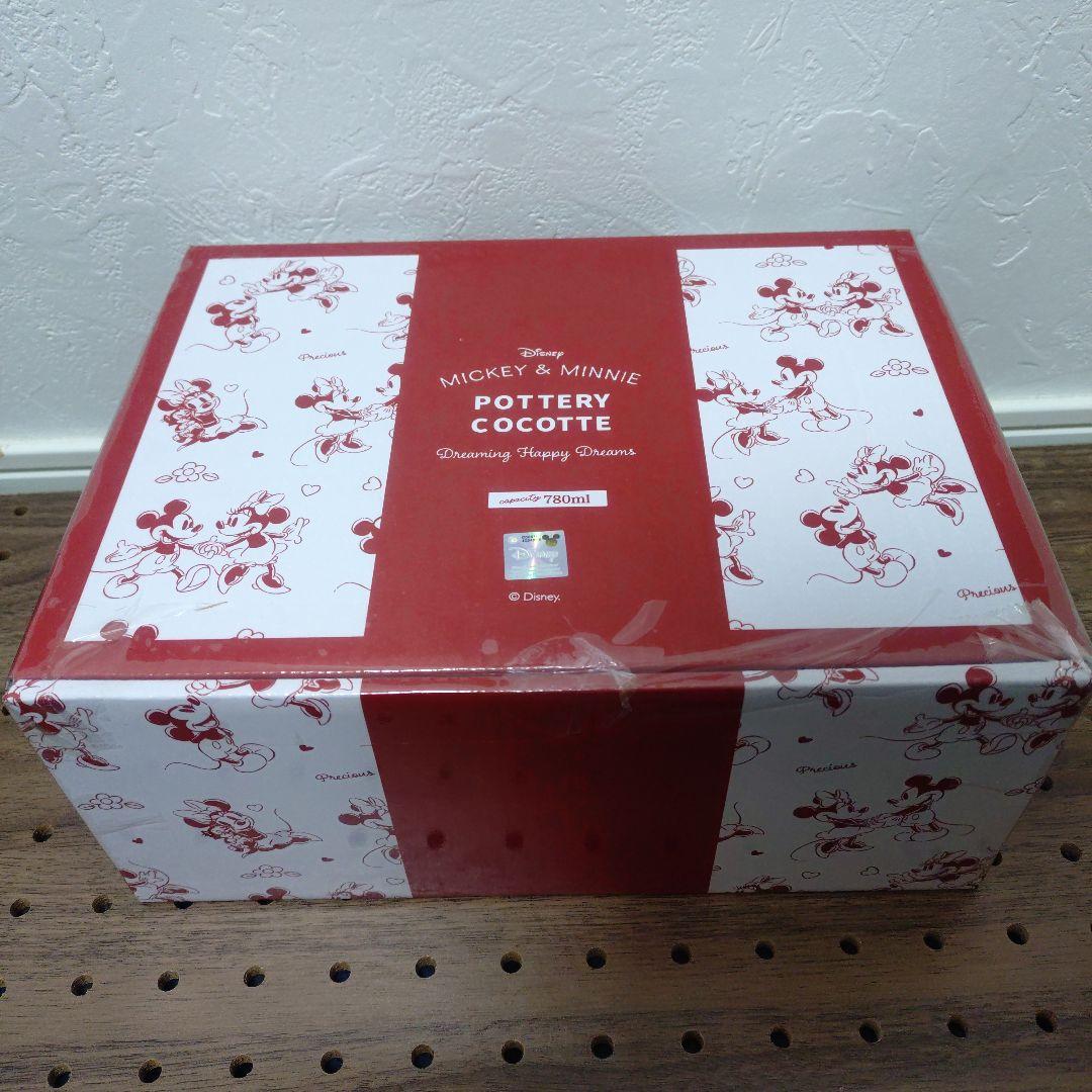 ディズニー　Mickey&Minnie　陶器のココット　同３点セット