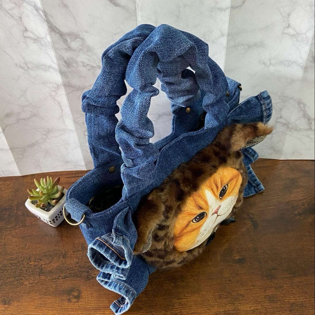 コヤンイサムチョン♡デニムリメイク【フリルバッグ】ハンドメイド