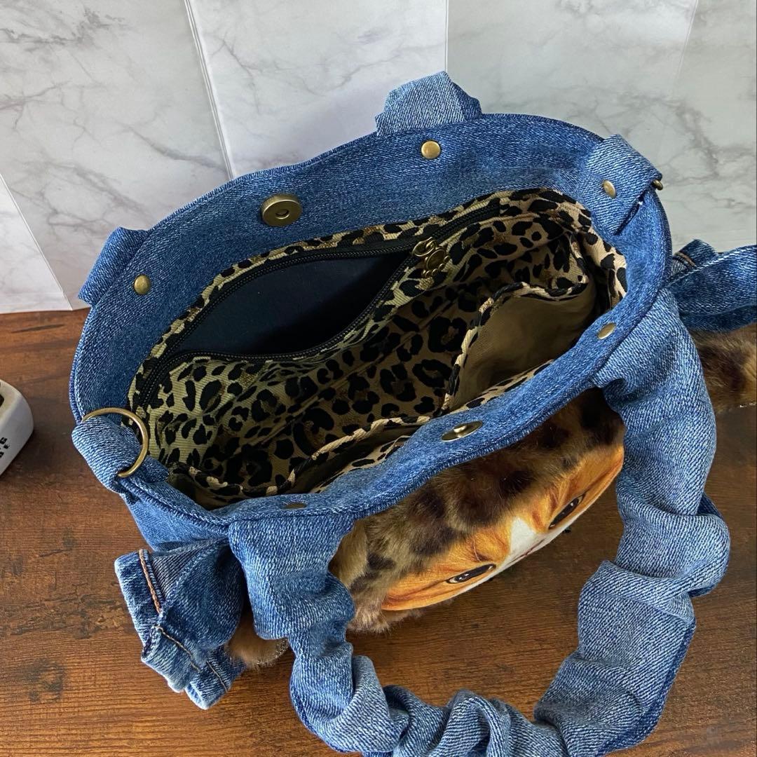 コヤンイサムチョン♡デニムリメイク【フリルバッグ】ハンドメイド