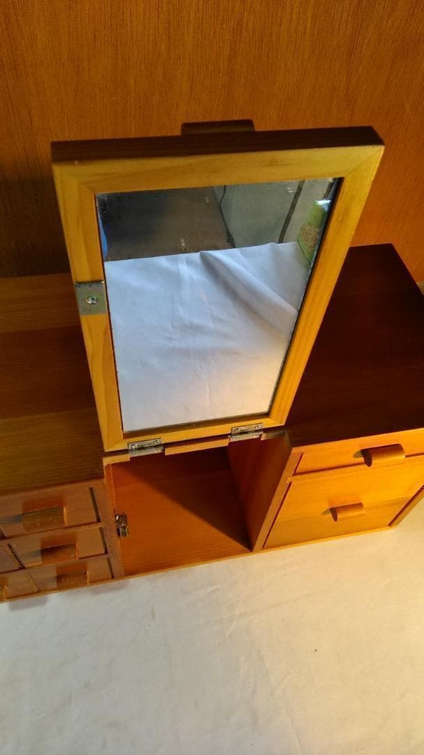 ビンテージ品　化粧台　アンティーク　小物入れ　木製 サ