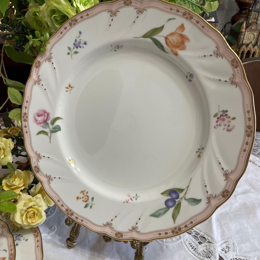 ノリタケ　ダイヤモンドコレクション　メゾンフルール　カップ＆ソーサー　プレート