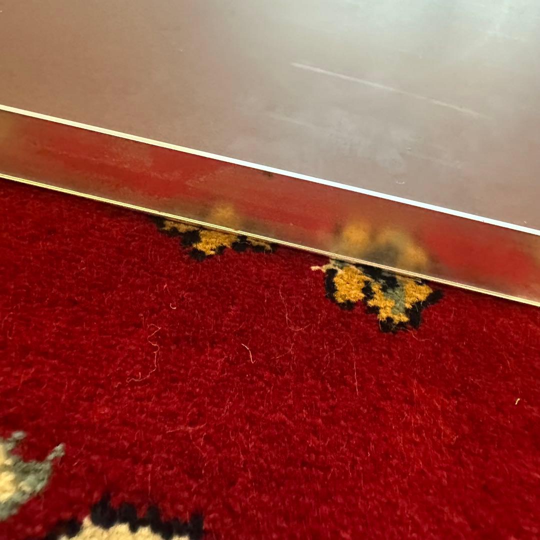 80s 昭和 ヴィンテージ モダン ミッドセンチュリー アルミフレームミラー