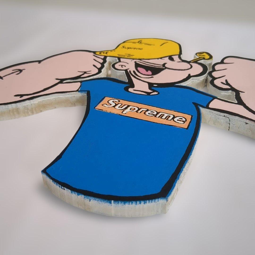 【希少】 ポパイ supreme 木製 ディスプレイ