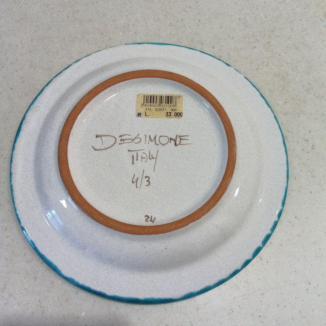 De Simone イタリアシチリア ハンドメイド皿６枚セット