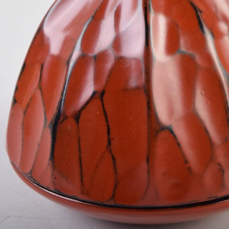 茶道具 源陵香作 根來塗 鬼灯香合 共箱 V 9200 - メルカリ