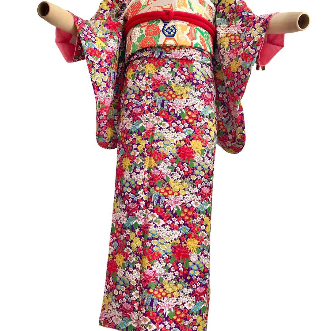 ★ ねむです★ アンティーク着物　ジュニア　大人　NO33