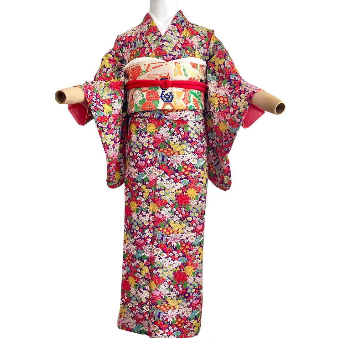 ★ ねむです★ アンティーク着物　ジュニア　大人　NO33