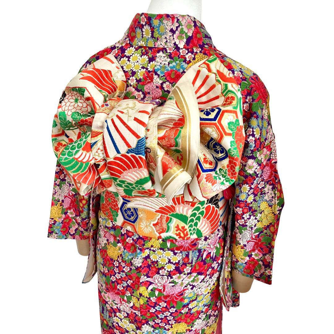 ★ ねむです★ アンティーク着物　ジュニア　大人　NO33