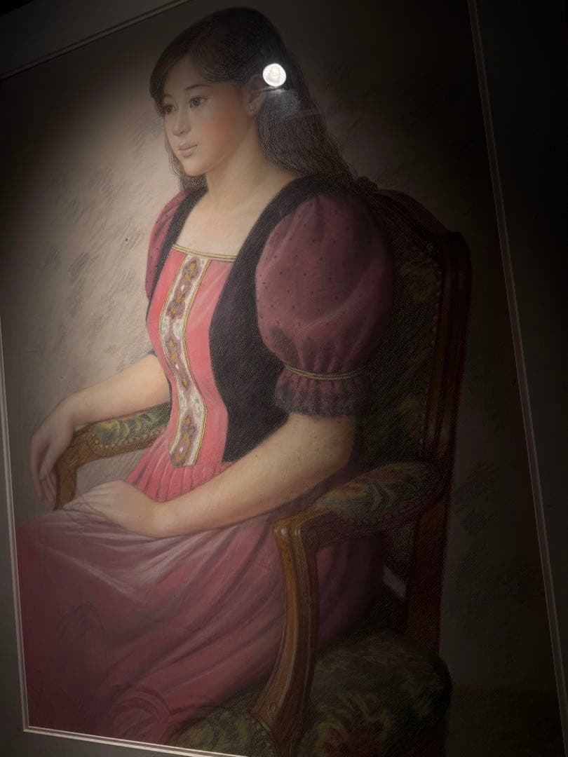 徳田宏行【美人画】肉筆パステル画 直筆サインありの通販