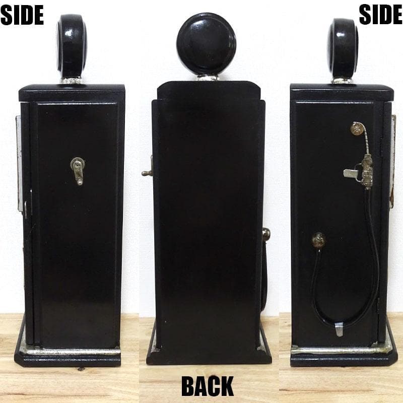 ガスポンプ マルチキャビネット ROUTE66 ラック 棚 インテリア 収納 黒