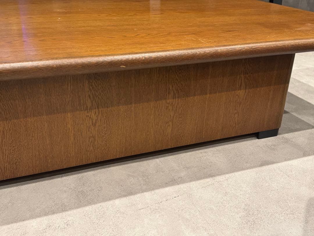 カリモク karimoku 木製ブラウン角型ローテーブル