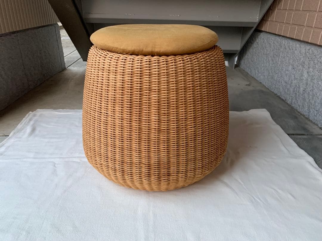 希少 山川ラタン 剣持勇デザイン ヴィンテージ スツール ジャパニーズモダン B