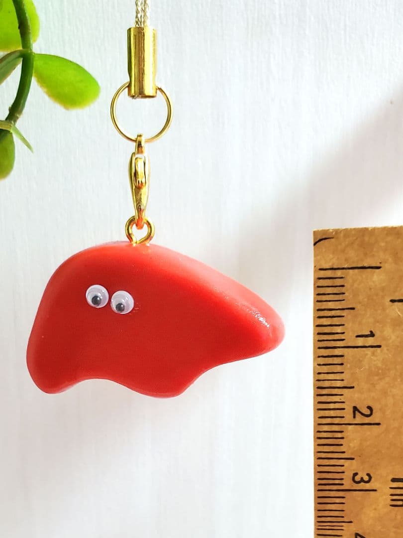 肝臓 臓器 キーホルダー ストラップ チャーム グッズ ハンドメイド