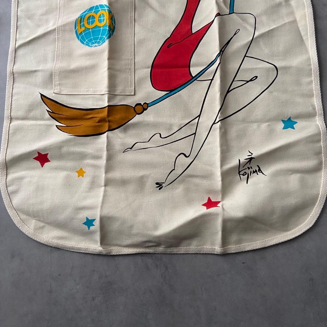 希少】非売品 当時モノ 小島功 エプロン 昭和レトロ ファンシー AY34