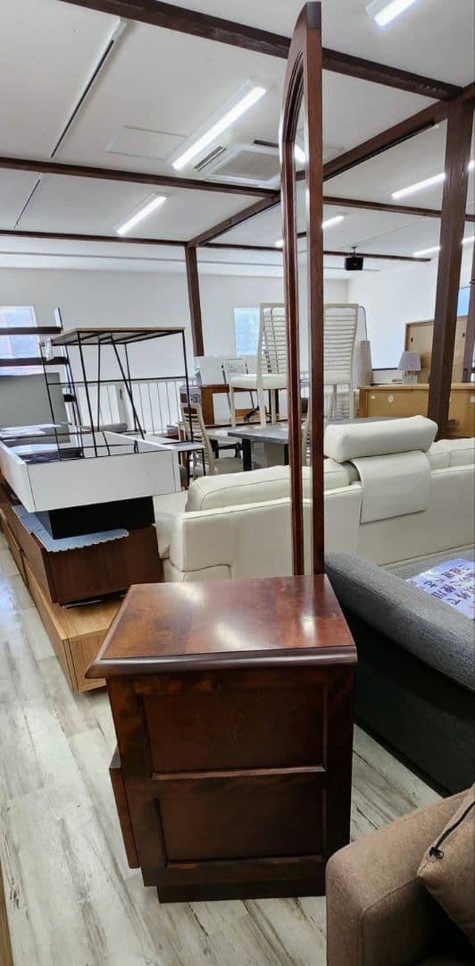 民芸家具　姿見 ＋ サイドチェスト　鏡　ドレッサー　つくしギャラリー