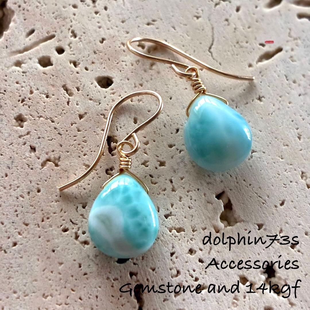 ☆❤️ 天然石 水晶 羽 ウィング 薔薇 ピアス イヤリング ハンドメイド