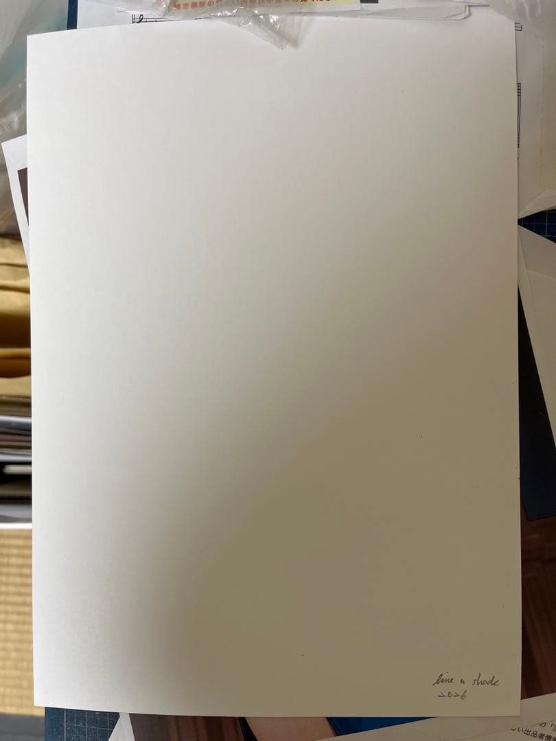 【手描き原画】鉛筆画 A4 黒ドレス line_n_shade