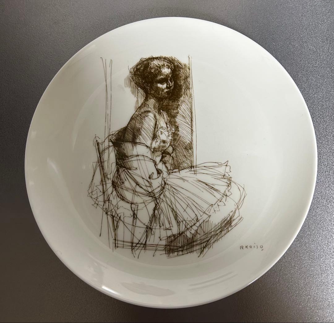 NARUMI 小磯良平 少女像 飾り皿 - メルカリ