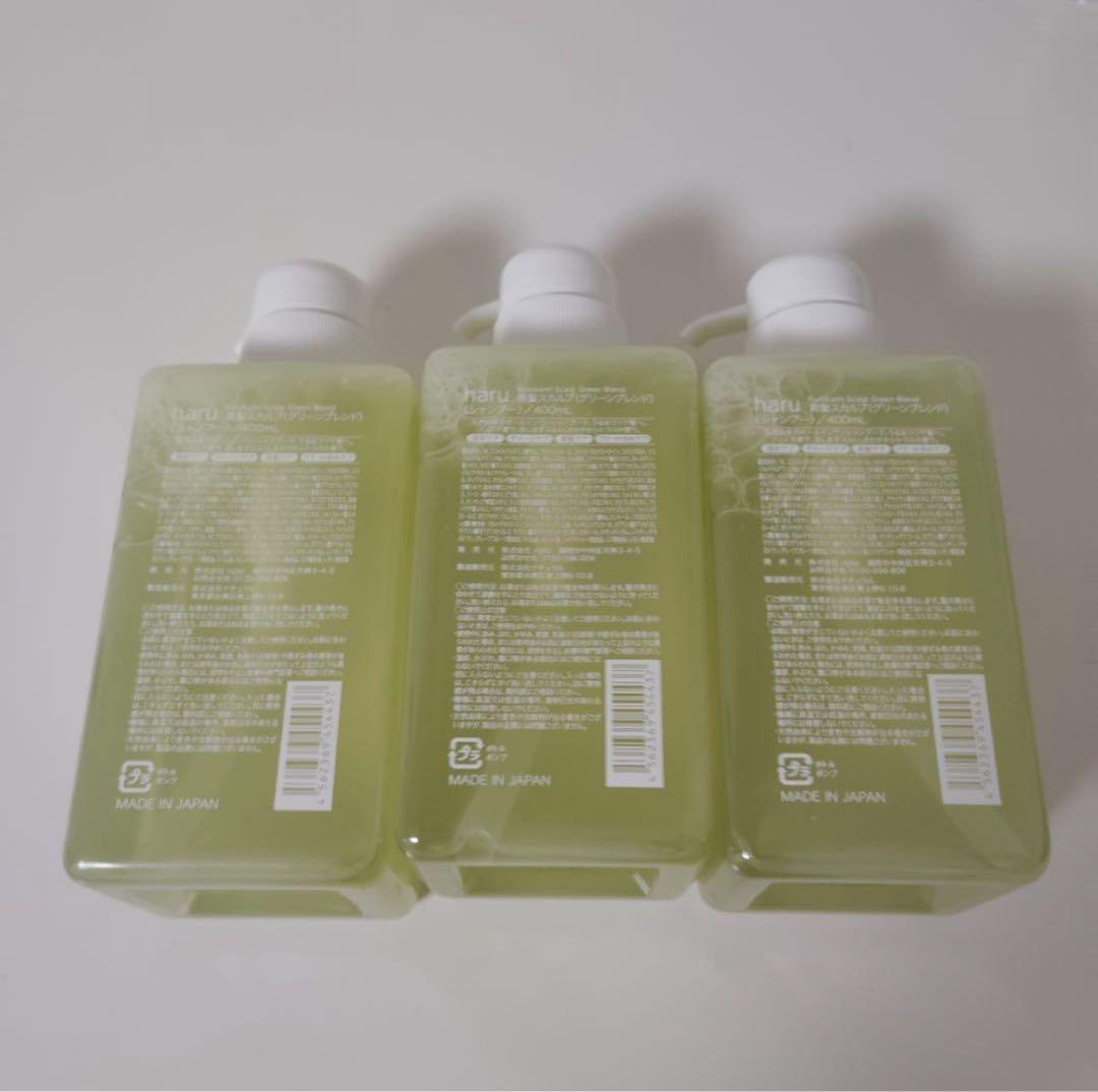 sf3657 harukurokami スカルプ グリーン400ml×3点セット