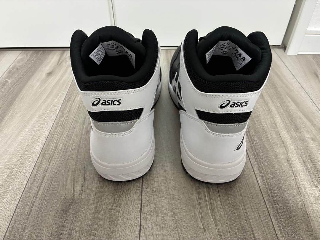 asics BOAシステム ハイカット安全靴 ブラック/ホワイト