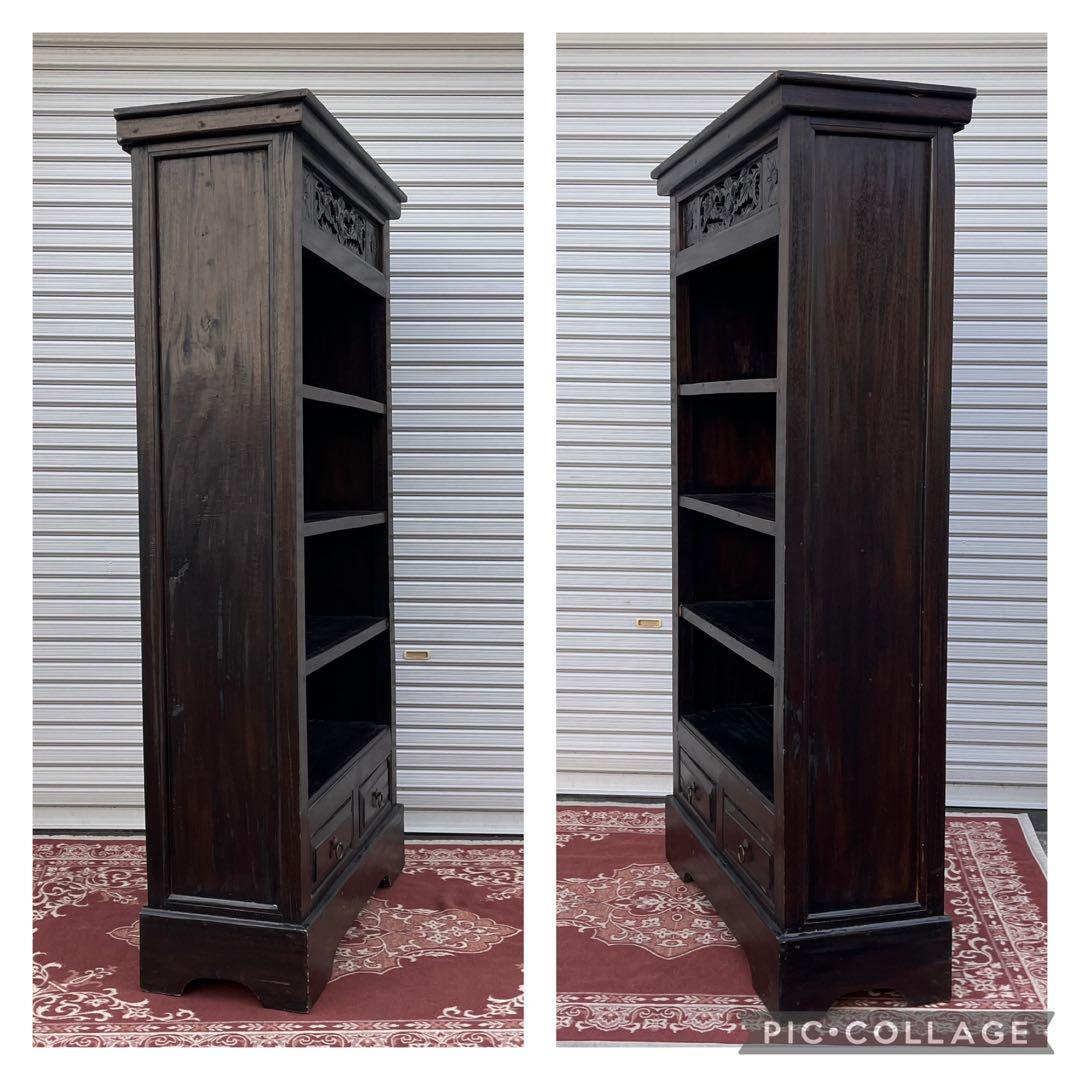 ビンテージ古家具◾️木製無垢材 古着屋で使っていたディスプレイ棚 展示棚 シェルフ