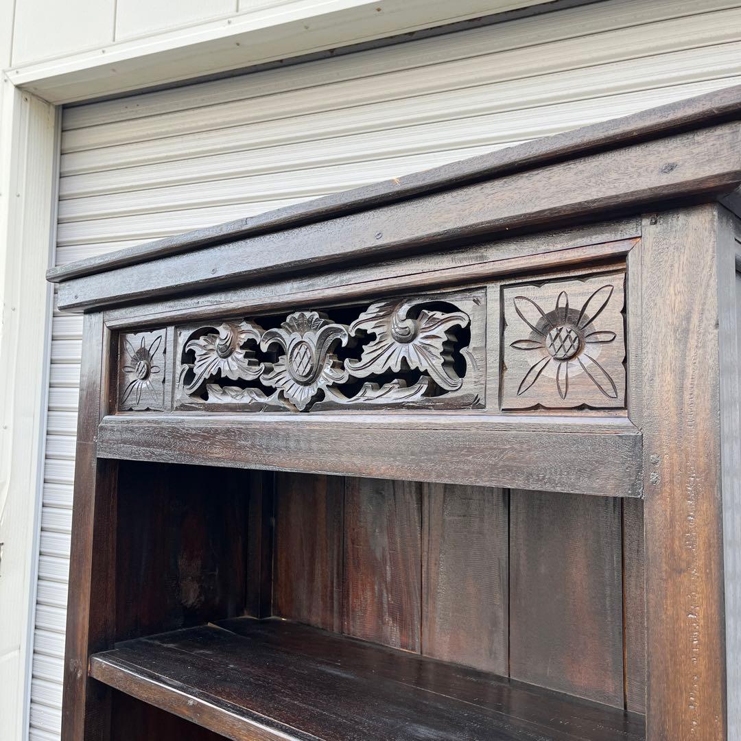 ビンテージ古家具◾️木製無垢材 古着屋で使っていたディスプレイ棚 展示棚 シェルフ