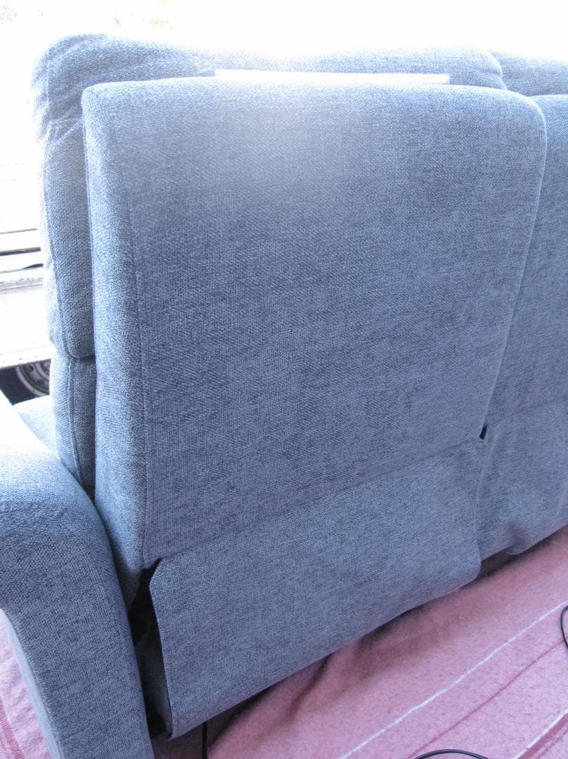 名古屋市等送料無料★ニトリ 2人掛け電動布張りリクライニングソファ Nピュール