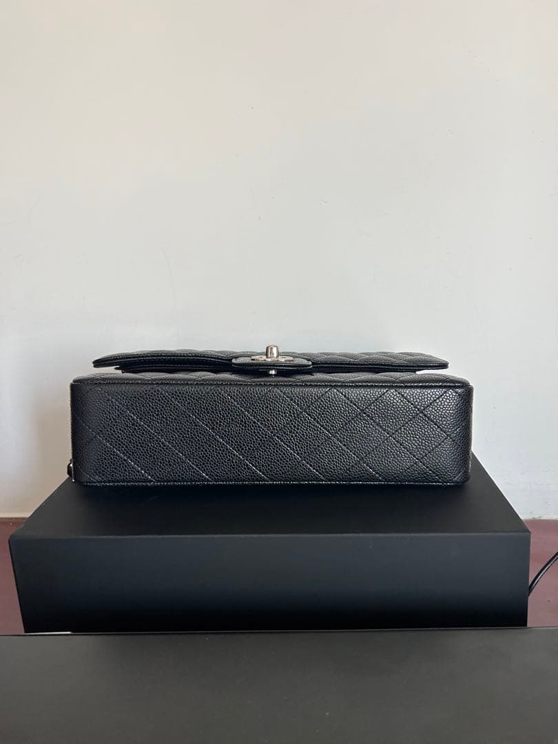 ブラックレザー ショルダーバッグ