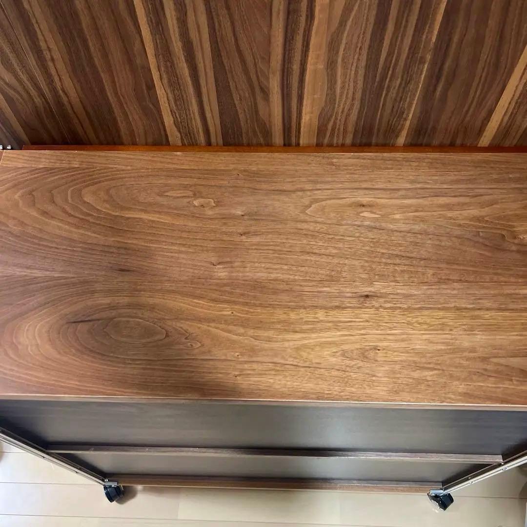 無印良品 ユニットシェルフ フラップ扉ボックス ウォールナット材