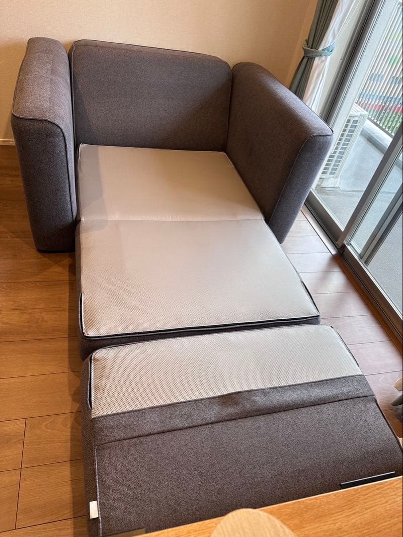 コアラマットレ　スソファベッド　シングル　グレー