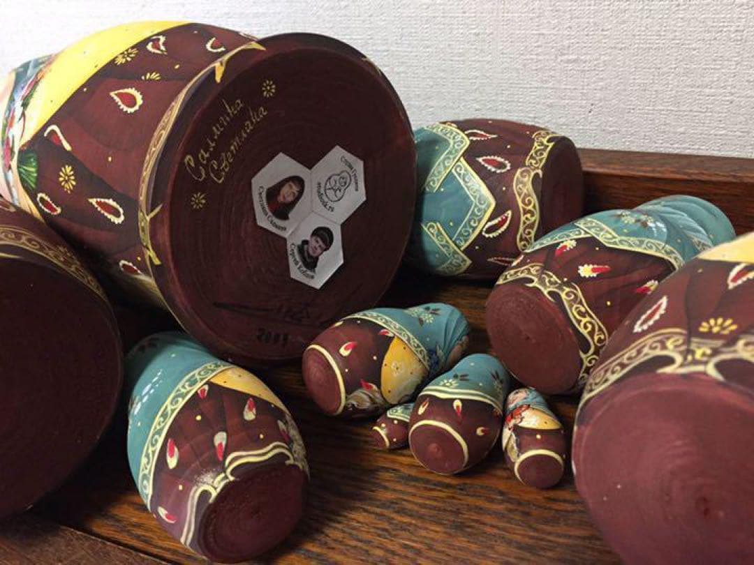 【bern】ロシア雑貨☆特大マトリョーシカ(10P)H25cmスベトラーナ