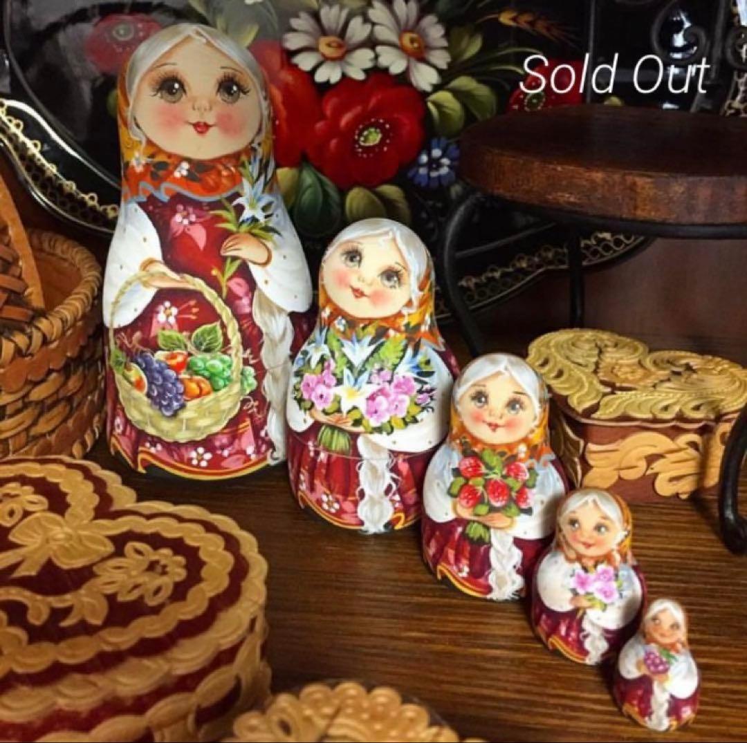 【bern】ロシア雑貨☆特大マトリョーシカ(10P)H25cmスベトラーナ