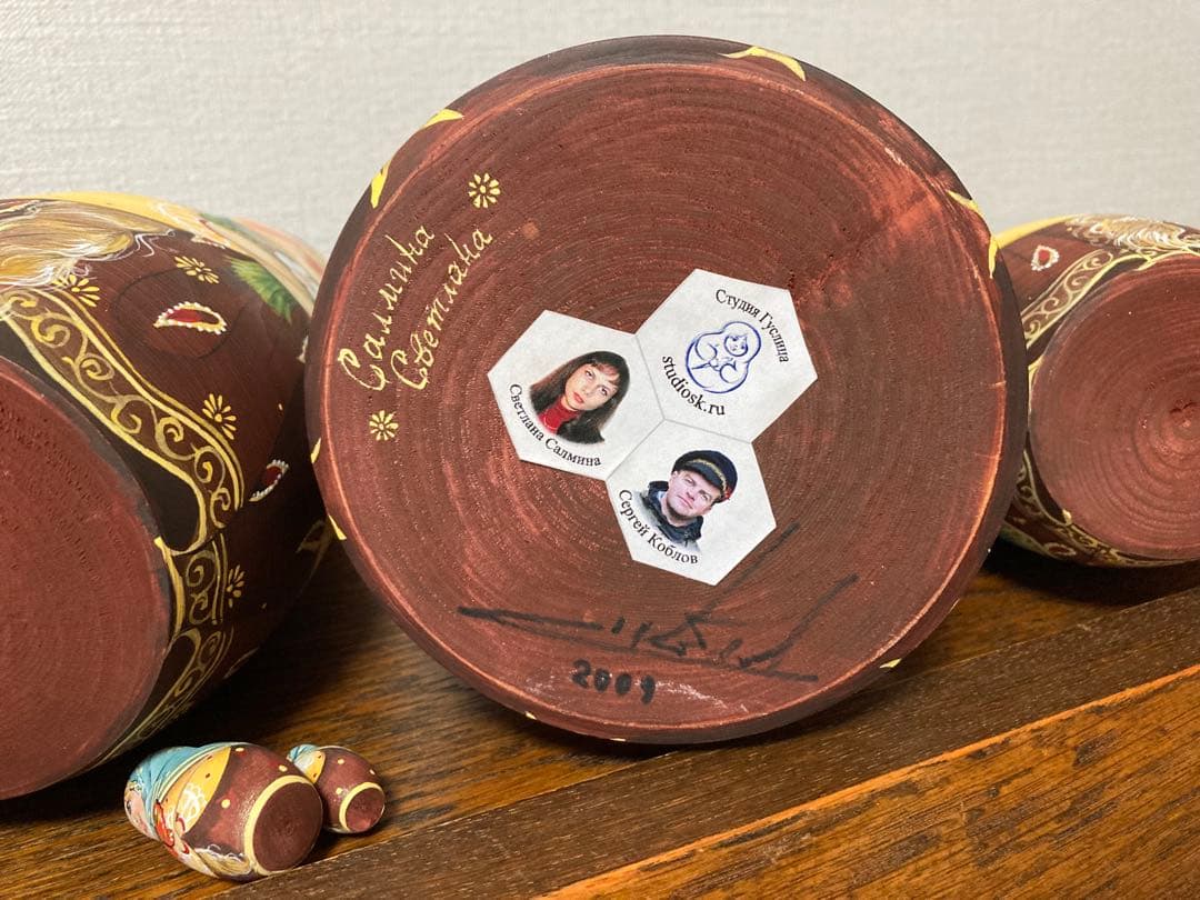 【bern】ロシア雑貨☆特大マトリョーシカ(10P)H25cmスベトラーナ