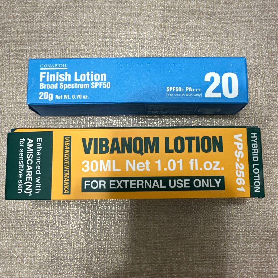 VIBANQM LOTION &Finish Lotion皮膚科施術後日焼け止め