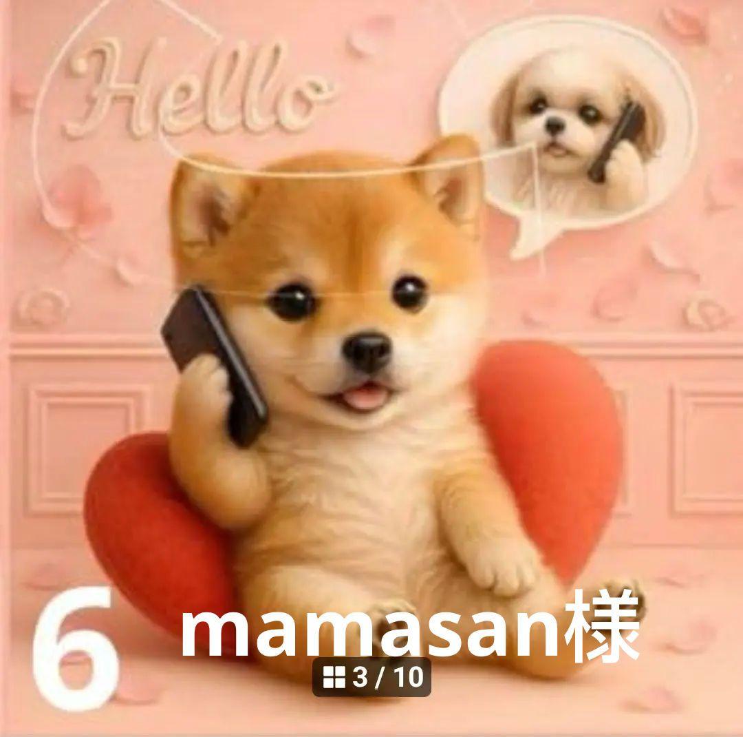 ご確認用　わんこさん柄　ハンカチ　ハンドメイド　12/1 りんご様パネル