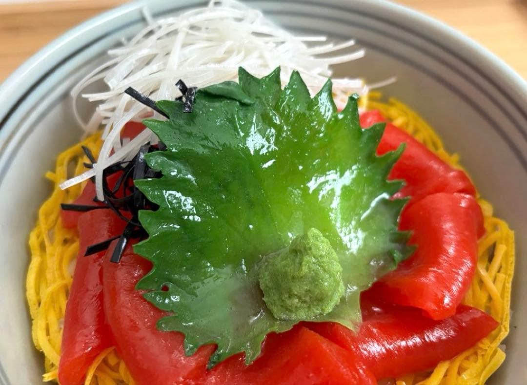 SALE✩.*˚イワサキ・ビーアイ 岩崎(株) 食品サンプル マグロ丼 置物